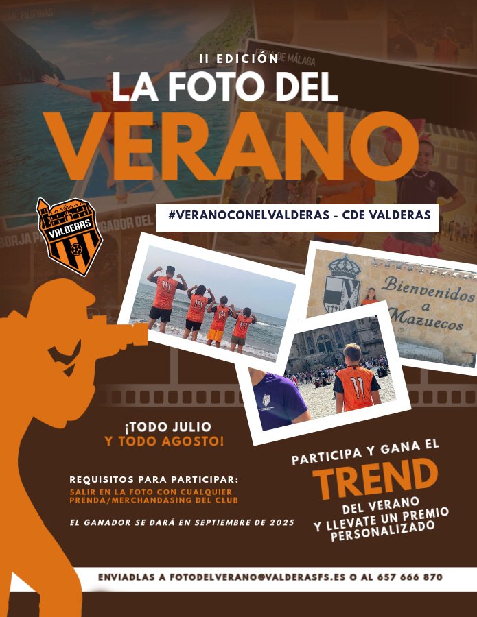 📸 ¡Vuelve la Foto del Verano con el Valderas! 🟧⚫ foto del verano 2025 trend