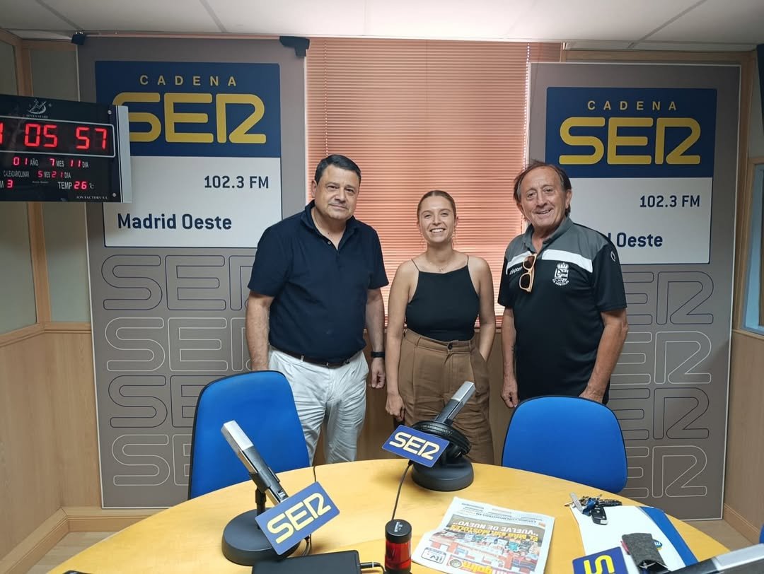 Presente el Valderas en Cadena Ser Madrid Oeste 🎙️ hoy, nuestro presidente fernando ocio estuvo presente en la cadena ser @sermadridoeste , en
