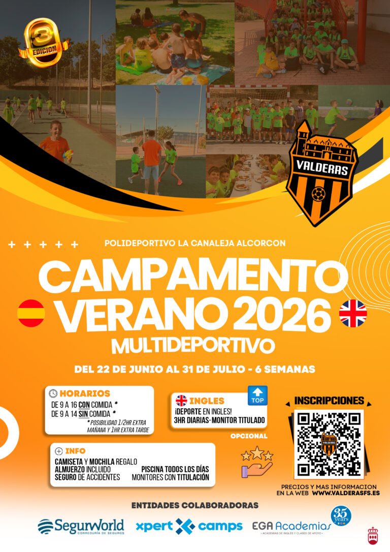 campamento valderas 2026 alcorcon la canaleja
