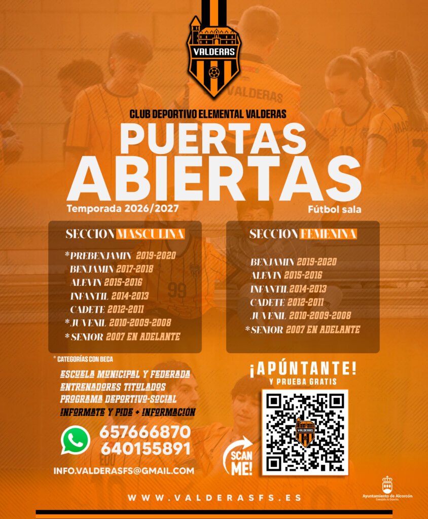 Temporada 26/27 cartel puertas abiertas2627 cde valderas